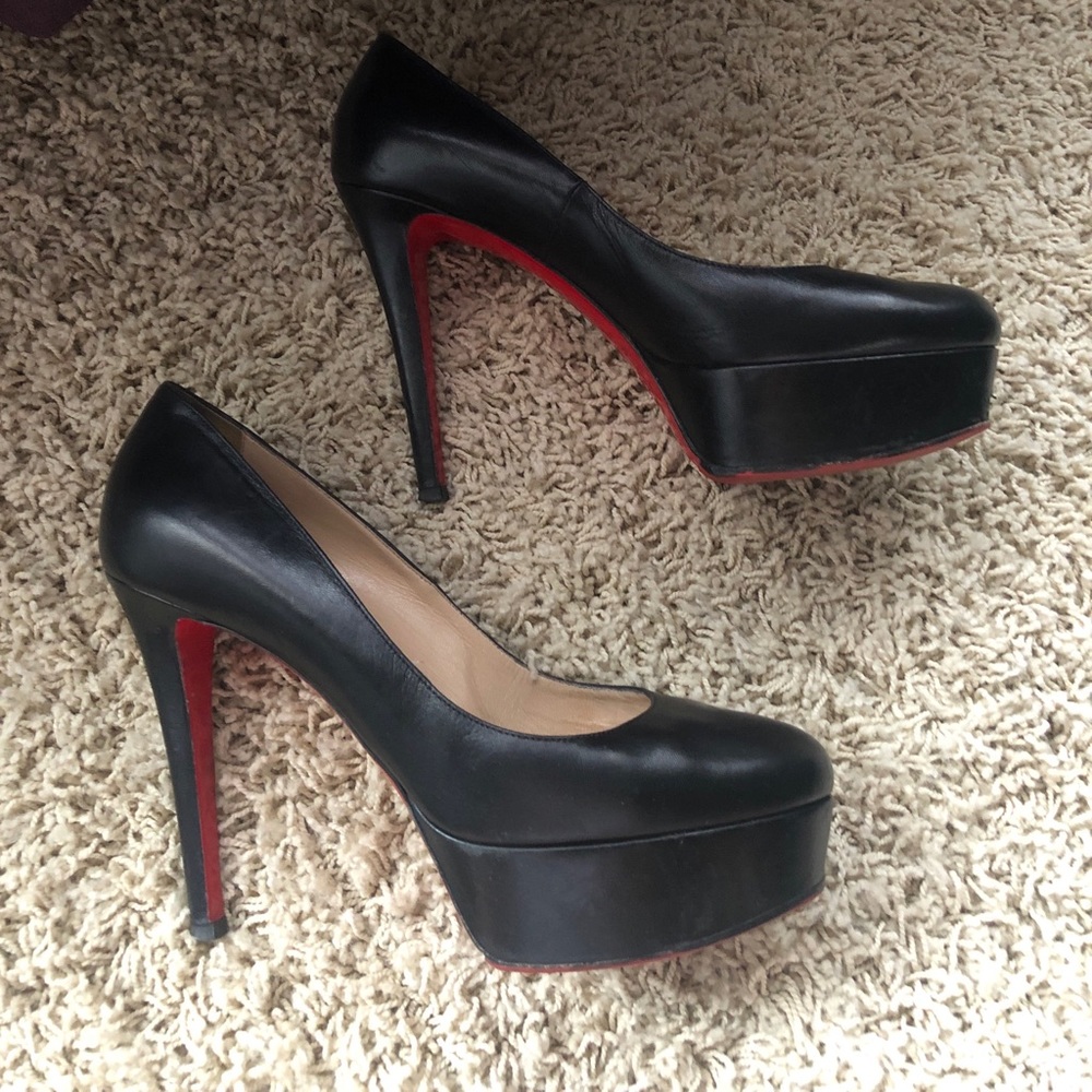 Christian Louboutin Black Heels with Red Bottom